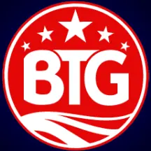 โลโก้ BTG วงกลมสีแดงมีดาวขาวด้านบน แถบโลโก้ค่ายหน้าแรก