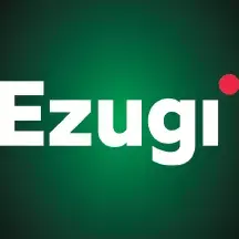 โลโก้ Ezugi ตัวอักษรสีขาวบนพื้นเขียว แถบโลโก้ค่ายหน้าแรก
