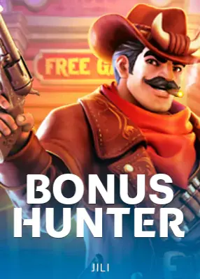 ปกเกม Bonus Hunter ค่าย JILI คาวบอยถือปืน หน้าปกบทความ