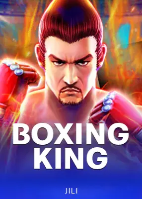 ปกเกม Boxing King ค่าย JILI นักมวยสวมเข็มขัด ในหน้ารวมสล็อต 168