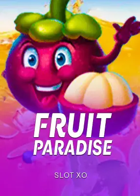 ปกเกม Fruit Paradise ค่าย Slot XO ผลไม้หน้าตายิ้ม ตัวอย่างปกที่ต้องเทียบชื่อค่าย