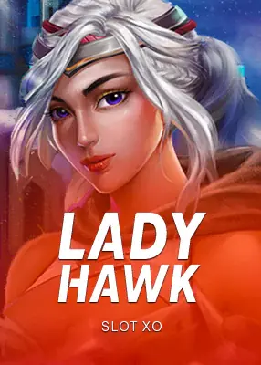 ปกเกม Lady Hawk ค่าย Slot XO หญิงสาวผมเงิน ในหน้ารวมสล็อต 168